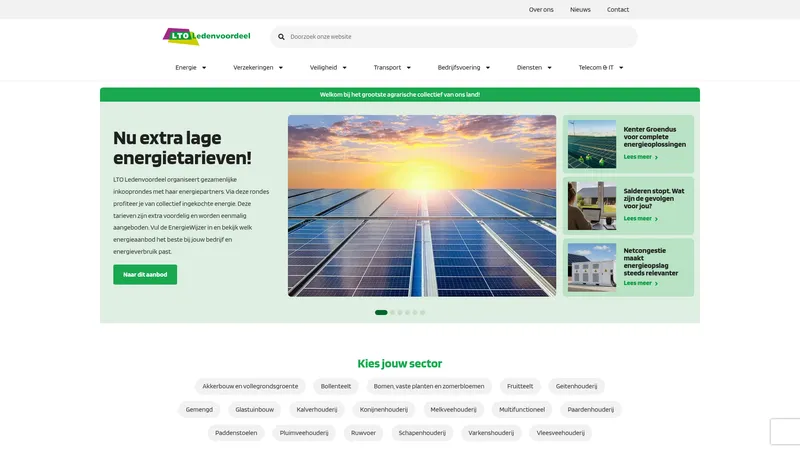 Website van LTO Ledenvoordeel