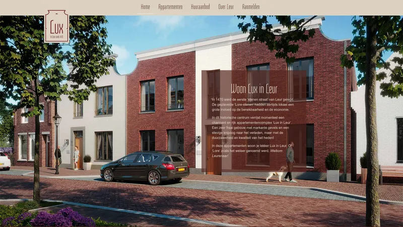 Website van Lux in leur
