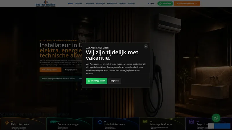 Website van Med Tech Solutions