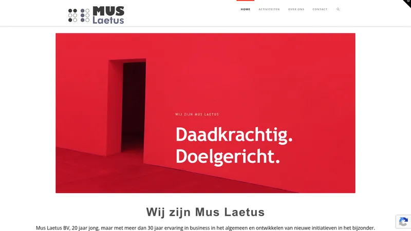 Website van mus laetus