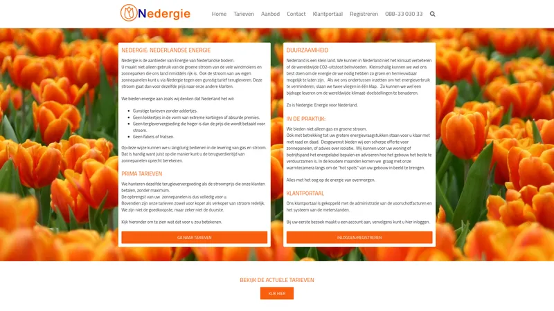 Website van Nedergie