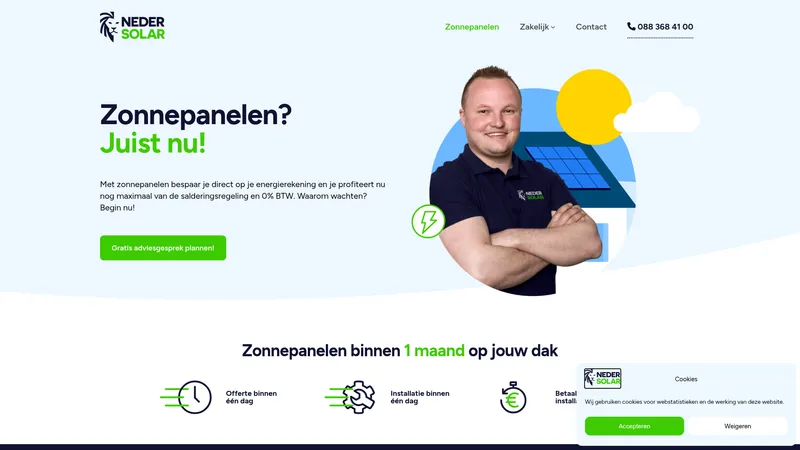 Website van NederSolar