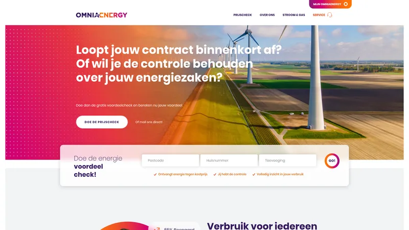 Website van OmniaEnergy