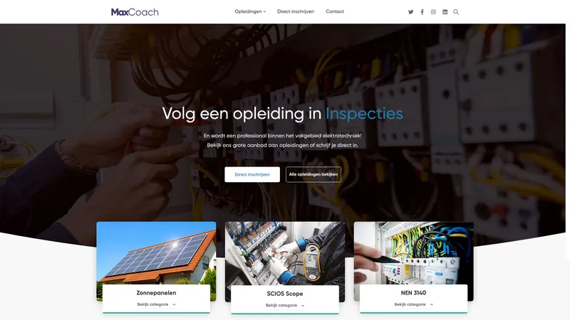 Website van Opleidingelektrotechniek