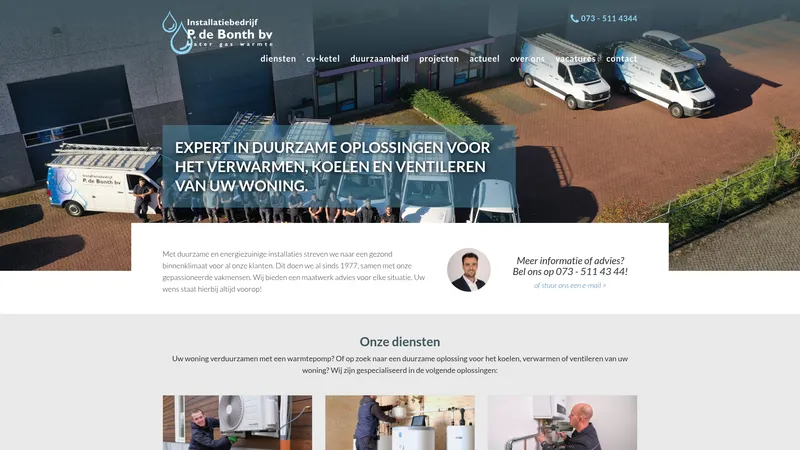 Website van P. de Bonth