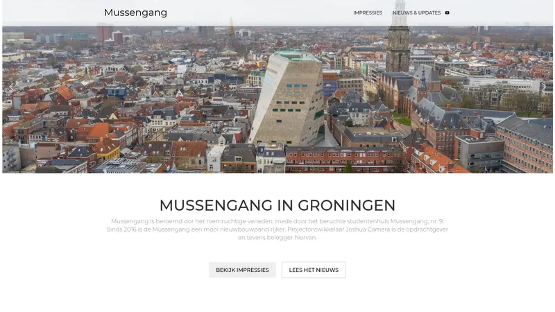 Website van PEX Real Estate