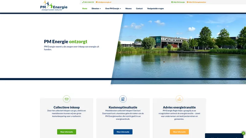 Website van PM Energie