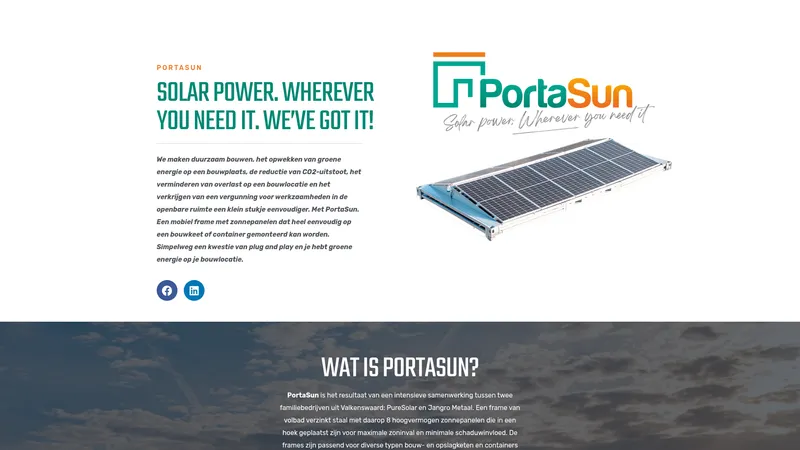 Website van PortaSun