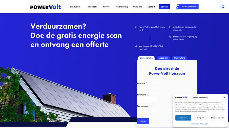 Website van PowerVolt