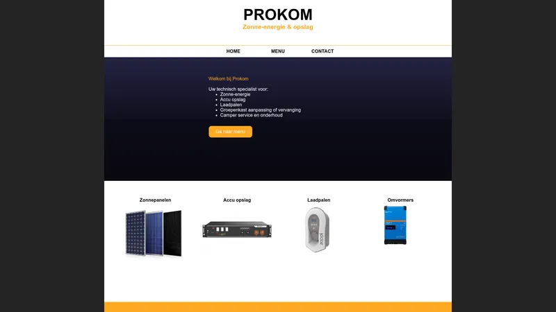 Website van PROKOM