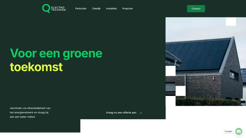 Website van Qelektrotechniek