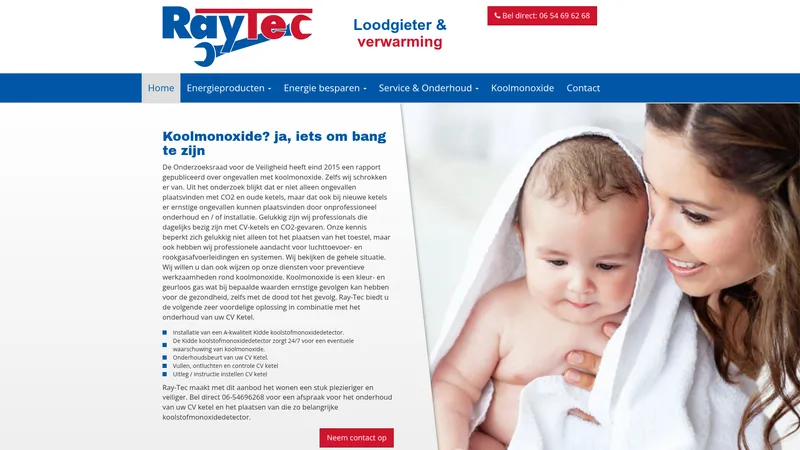 Website van Ray-Tec