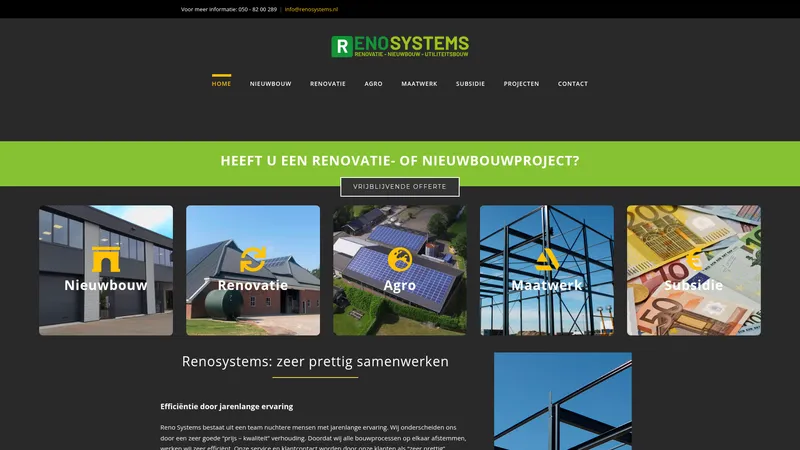 Website van RENOSYSTEMS
