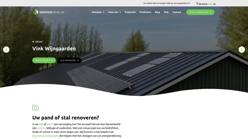Website van Renoveerjehal