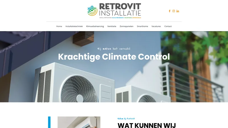 Website van Retrovit Almere