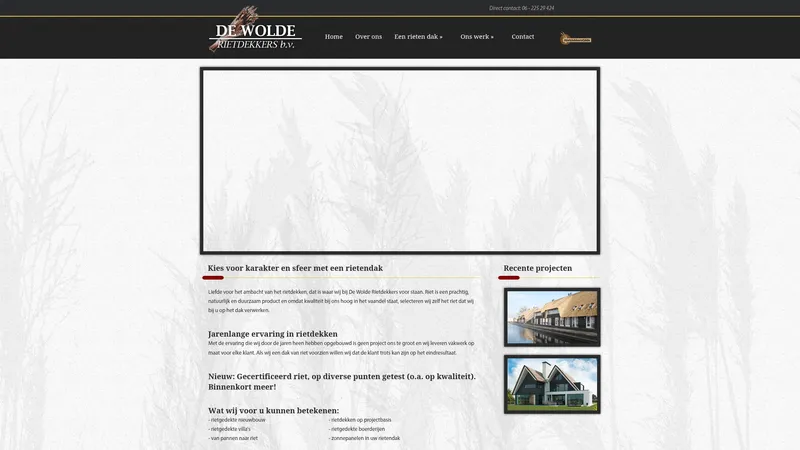 Website van Rietdekkers B.V