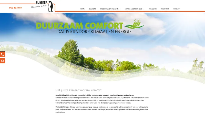 Website van Rijndorp Klimaat B.V
