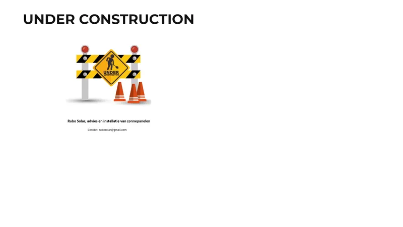 Website van Rubo Solar