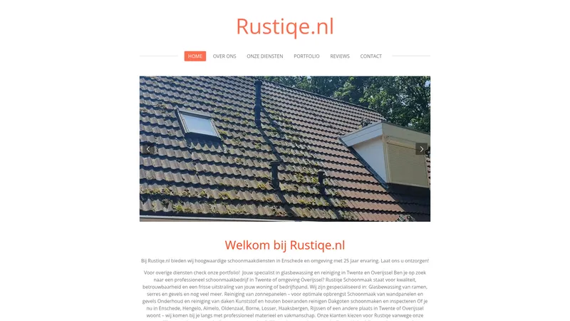 Website van Rustiqe.nl
