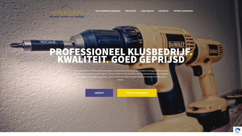 Website van Sander klusservice