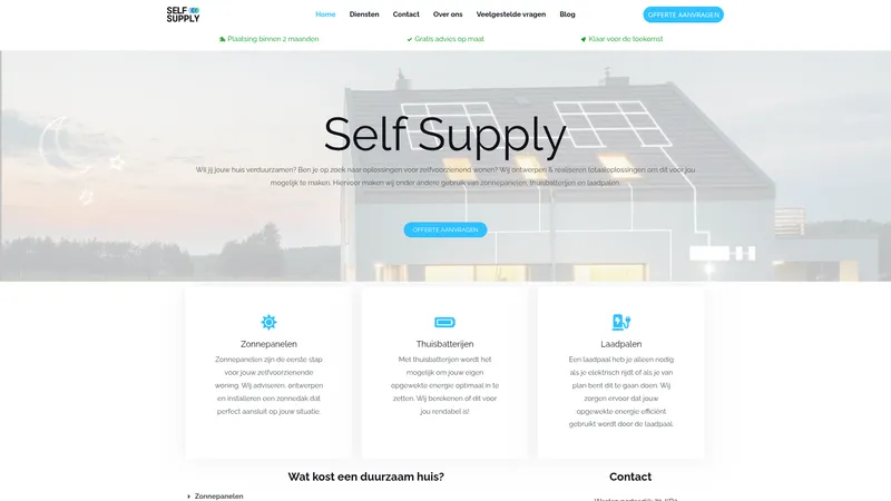 Website van Self Supply