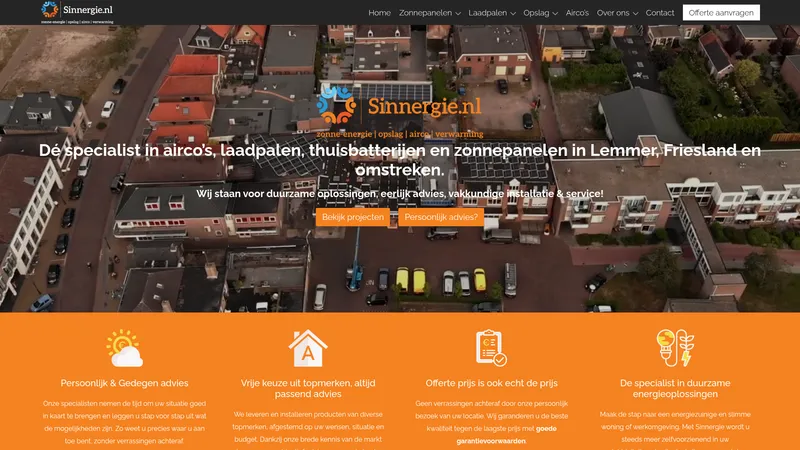 Website van Sinnergie