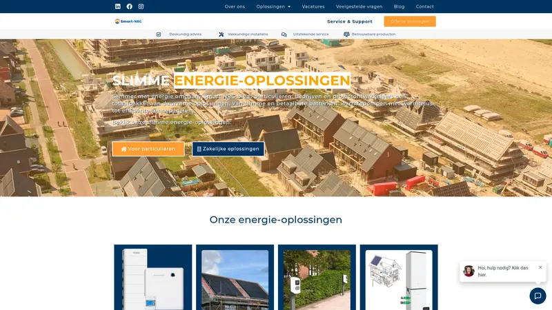 Website van Smart-NRG