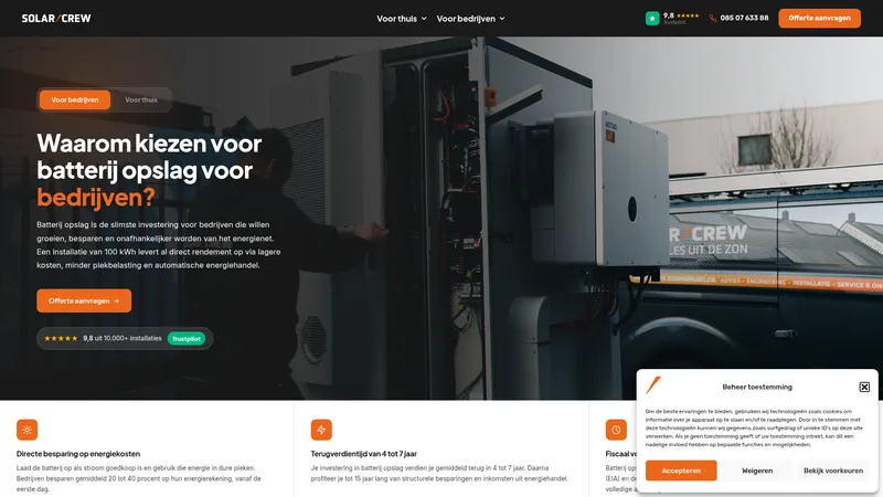 Website van Solar Crew