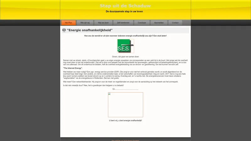 Website van Solar Energy Systems