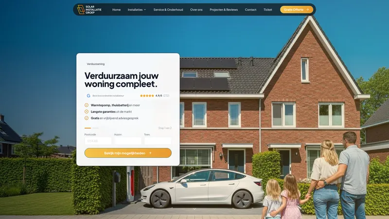 Website van Solar Installatie Groep