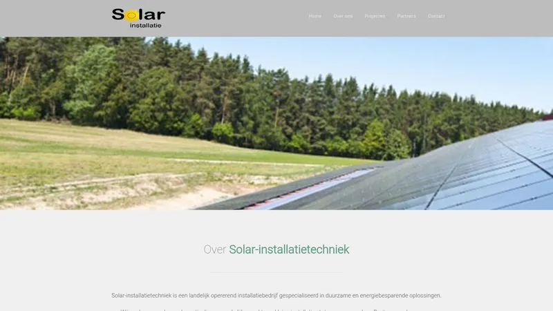 Website van Solar-installatietechniek B.V