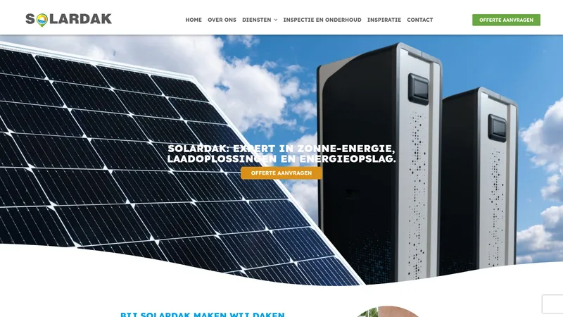 Website van Solardak