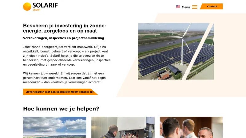 Website van Solarif Group