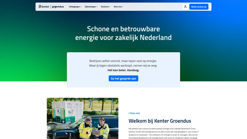 Website van Solaris Industria