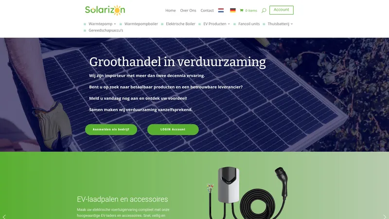 Website van Solarizon