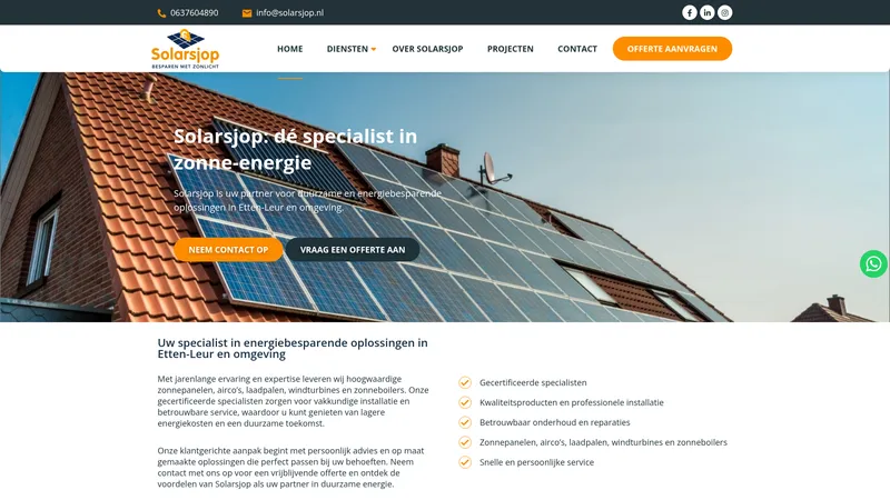 Website van Solarsjop