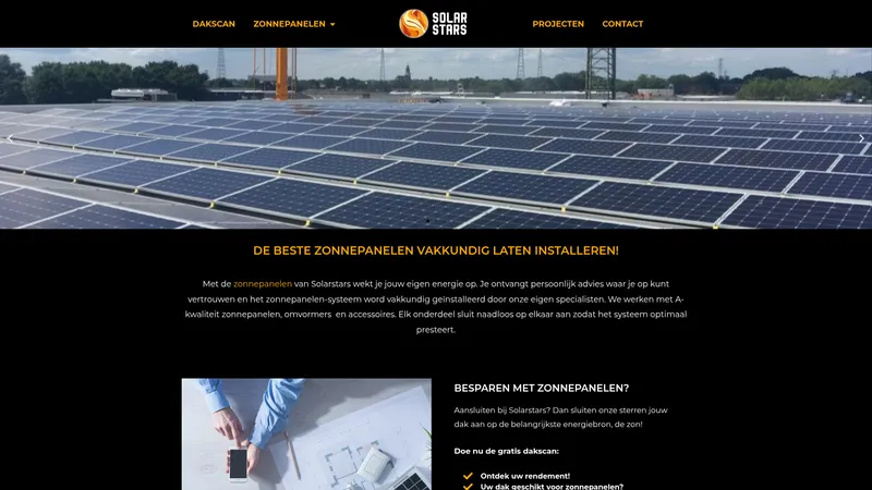 Website van Solarstars