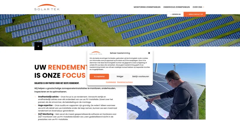 Website van SolarTek