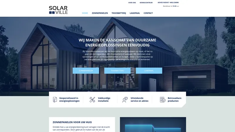 Website van Solarville