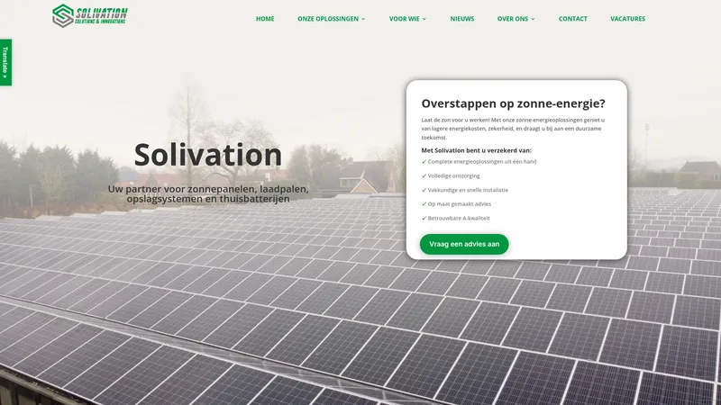 Website van SOLIVATION