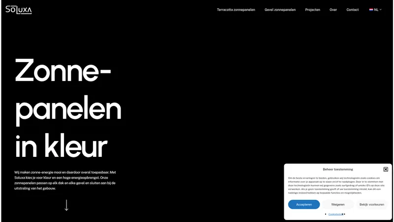Website van Soluxa B.V