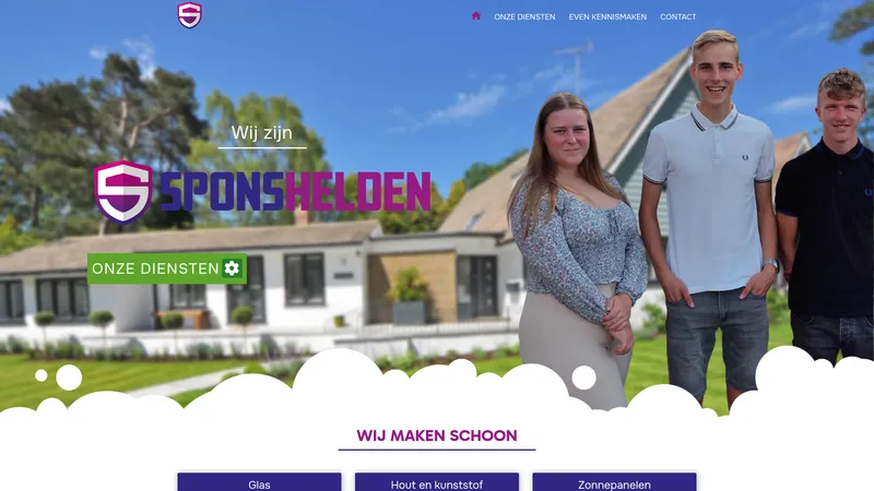 Website van Sponshelden