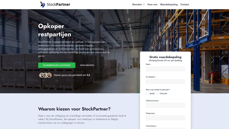 Website van StockPartner