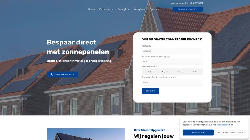 Website van StroomOpgewekt