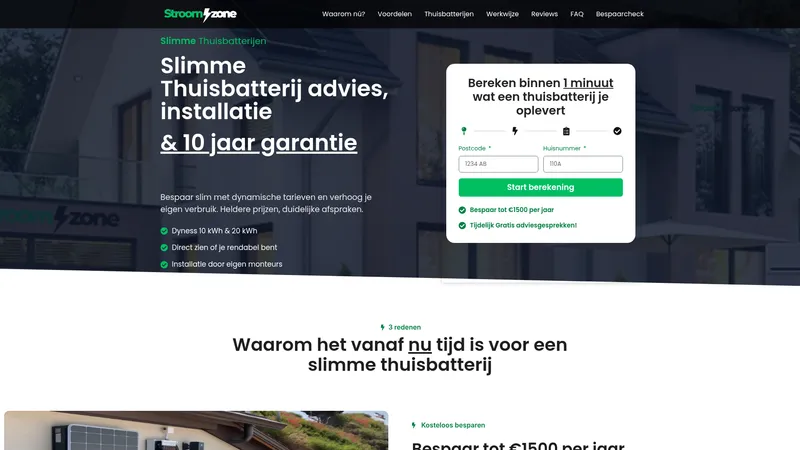 Website van StroomZone B.V