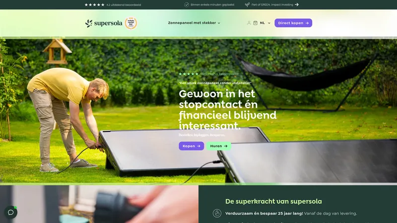 Website van supersola