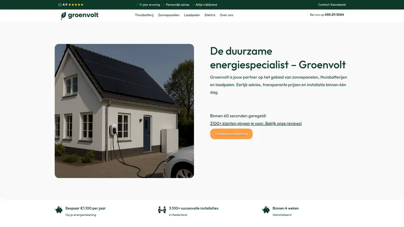 Website van Techzeker Webdesign Jak Design