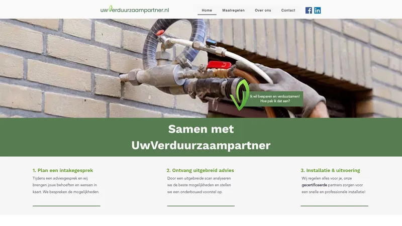 Website van Uwverduurzaampartner