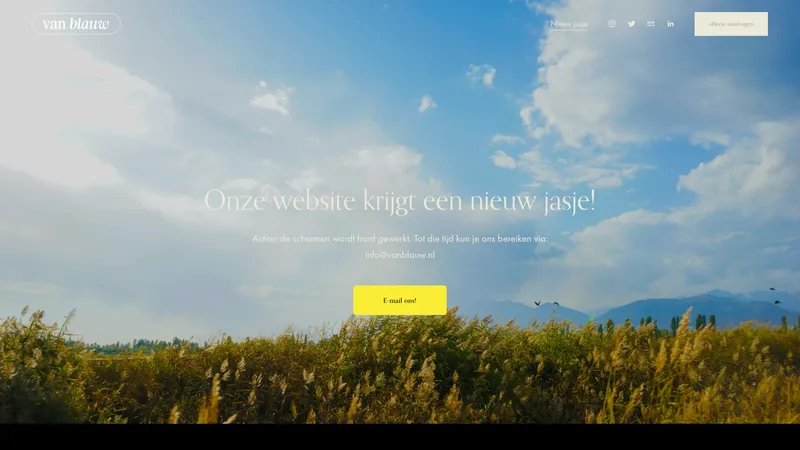 Website van Van Blauw