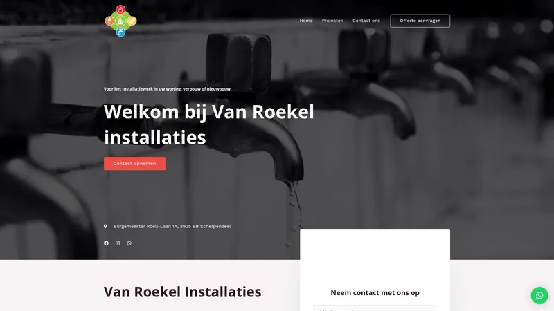 Website van Van Roekel installaties